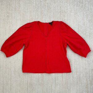 Anthropologie Current Air Boho V Neck Cotton Blouse Top L